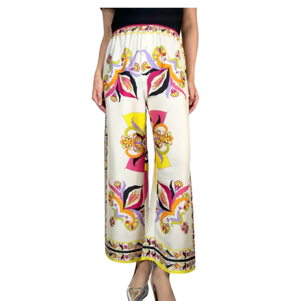Zara Vintage Flowers Print Pants